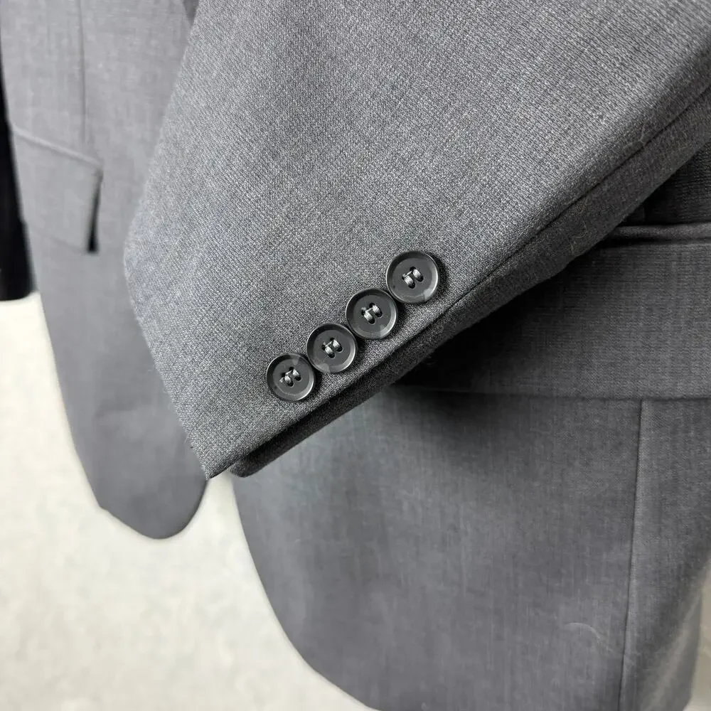Pronto Uomo Men's Charcoal Gray Suit Blazer Sport Coat 47